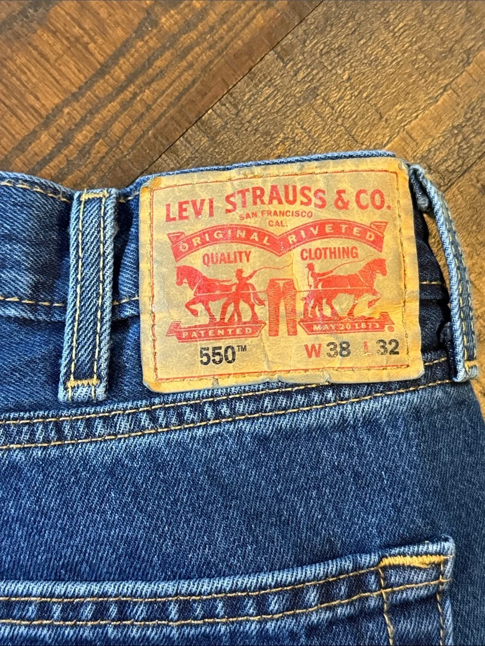 Levi’s 550 Relaxed Fit Jeans 38x32 Blue Denim Classic Y2K Dad Jeans